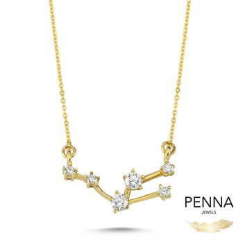 Boğa Burcu Zodiac Altın Kolye