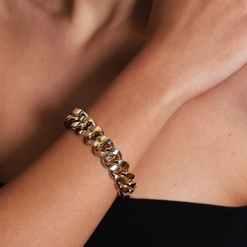 Gourmet Bold Bilezik – Sade – 15 mm