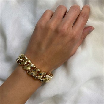 Gourmet Bold Bilezik – Sade – 15 mm