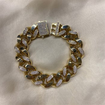 Gourmet Bold Bilezik – Taşlı – 15 mm