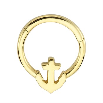 Halka Altın Piercing – Çapa