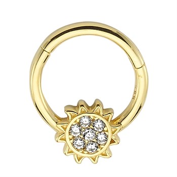 Halka Altın Piercing – Güneş