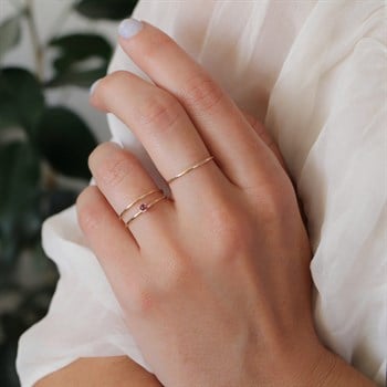 İnce Tel Altın Yüzük