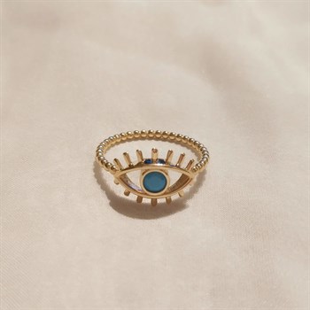 Kirpik Göz Firuze Yüzük