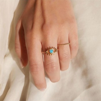 Kirpik Göz Firuze Yüzük