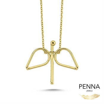 Melek Tel Altın Kolye