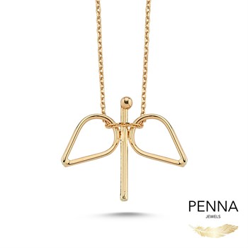 Melek Tel Altın Kolye