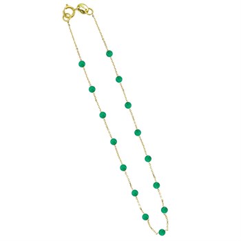 Mini Malakit Altın Bileklik