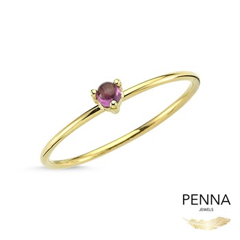 Mini Rhodolit Altın Yüzük – Petite
