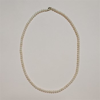 Naturel İnci Sıralı Altın Kolye – Perla Line