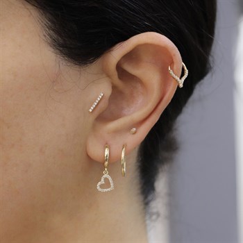 Pırlantalı Altın Piercing – Bar