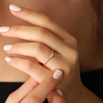 Pırlantalı Altın Yüzük – Arya