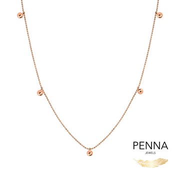 Sallantılı Top Zincir Altın Kolye – Anja