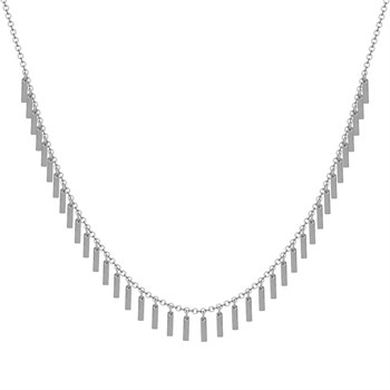 Şerit Plaka Altın Kolye – Strip