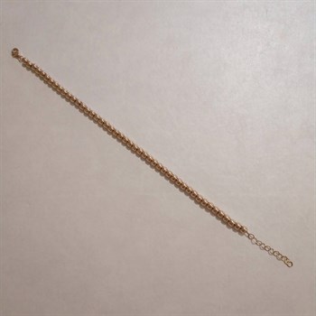 Sıra Toplu Altın Bileklik – 4 mm – Mina