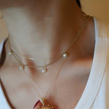 Su İncisi Kolye – Perla Quatro 5 mm