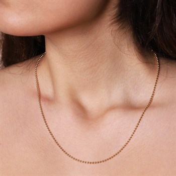 Top Altın Zincir Kolye