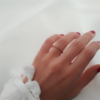 Yakut Taşlı Altın Yüzük – Sandy