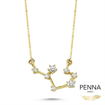 Yay Burcu Zodiac Altın Kolye