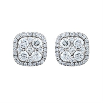 1.00 karat Pırlantalı Küpe -Sole