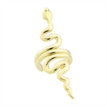 Altın Earcuff Piercing - Yılan