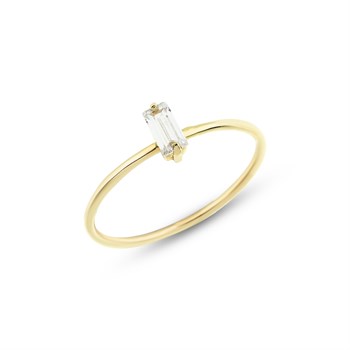 Baget Taşlı Altın Yüzük