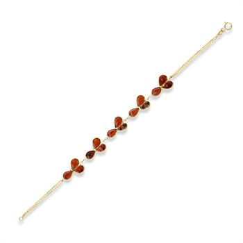 Garnet Taşlı Markiz Kesim Bileklik