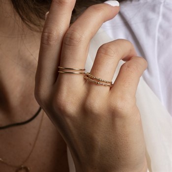 Minim Top Altın Yüzük