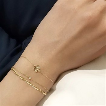 Papatya Altın Bileklik