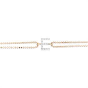 Pırlanta Harf Bileklik - E - Initial