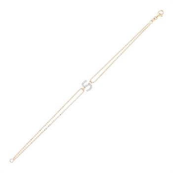 Pırlanta Harf Bileklik - S - Initial