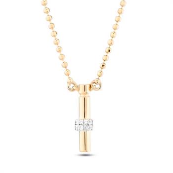 Pırlantalı Toplu Harf Altın Kolye-İ