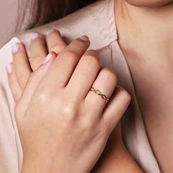 Sonsuzluk Düğümü Altın Yüzük