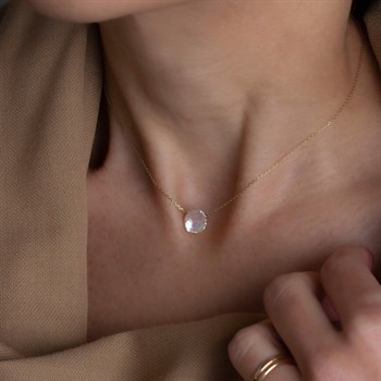 Tek İnci Altın Kolye – Keshi