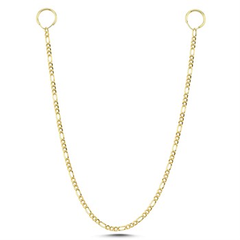 Zincirli Altın Boyun Küpesi - Diverso