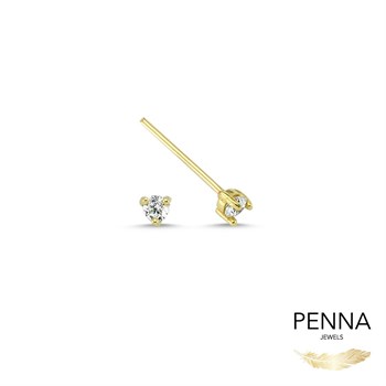 Pırlantalı Mini Tek Taş Küpe – Petite