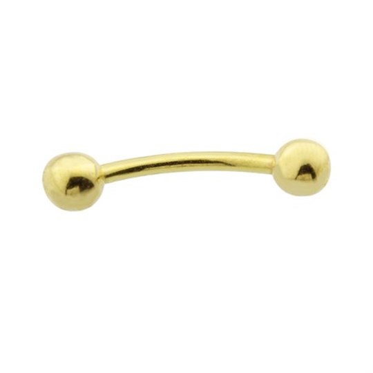 Kaş / Rook PiercingTaşlı Altın Halka Piercing – Harf Sallantılı – A - Penna Jewels
