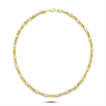 Zincir BileziklerÇift Renkli Altın Zincir Bileklik – Hera- Penna Jewels