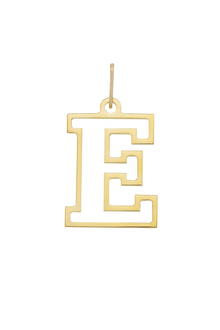 14 AYAR ALTIN E HARFİ KADIN KOLYE UCU