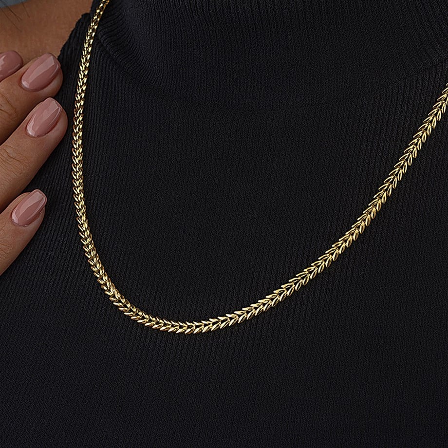 14 Ayar Altın Pars Kadın Kolye