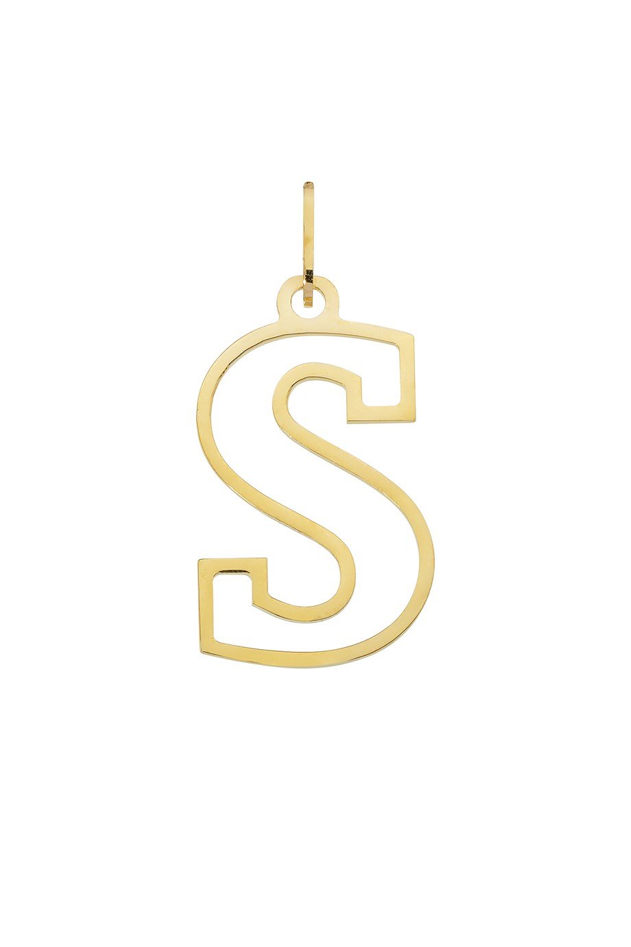 14 AYAR ALTIN S HARFİ KADIN KOLYE UCU