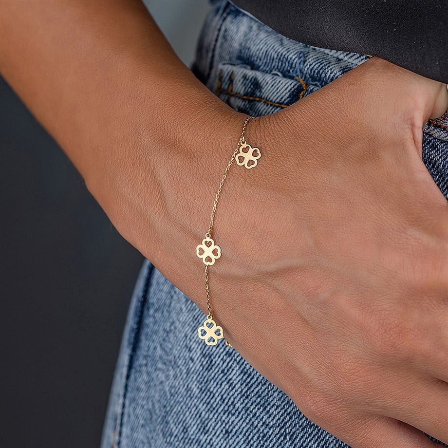 Roberto Şans 14 Altın Kadın Bileklik