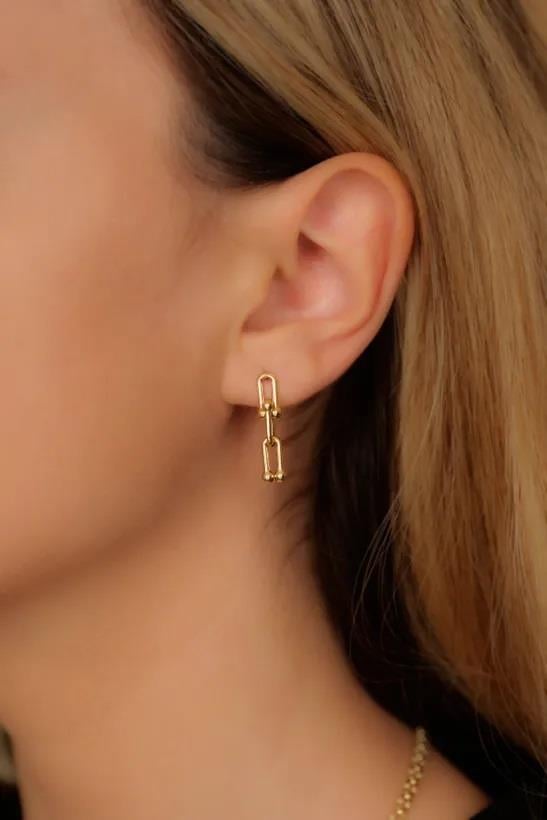 14 Ayar Tiffany Küpe