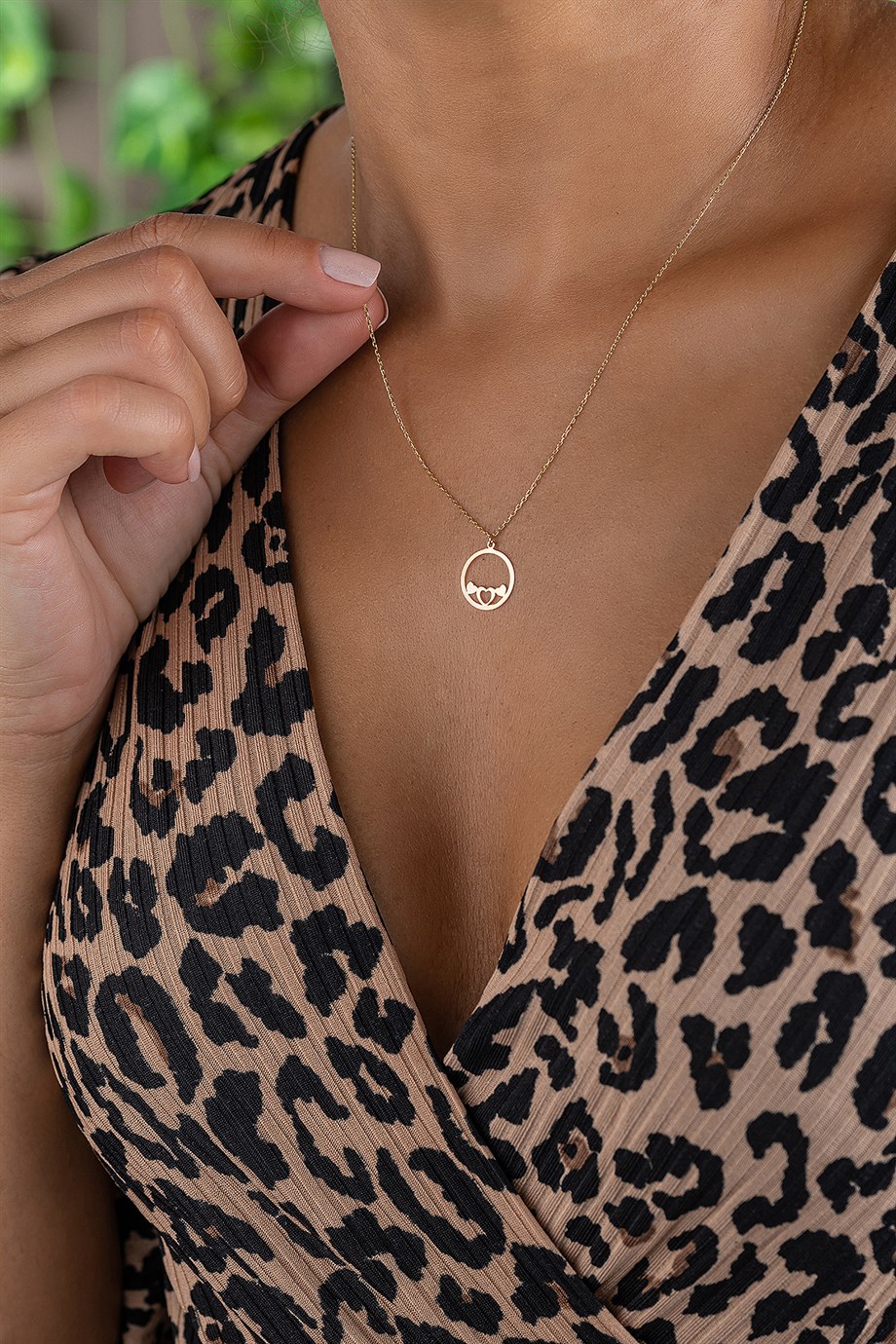 Küçük Kalpli Sade Yuvarlar 14 Ayar Altın Kolye