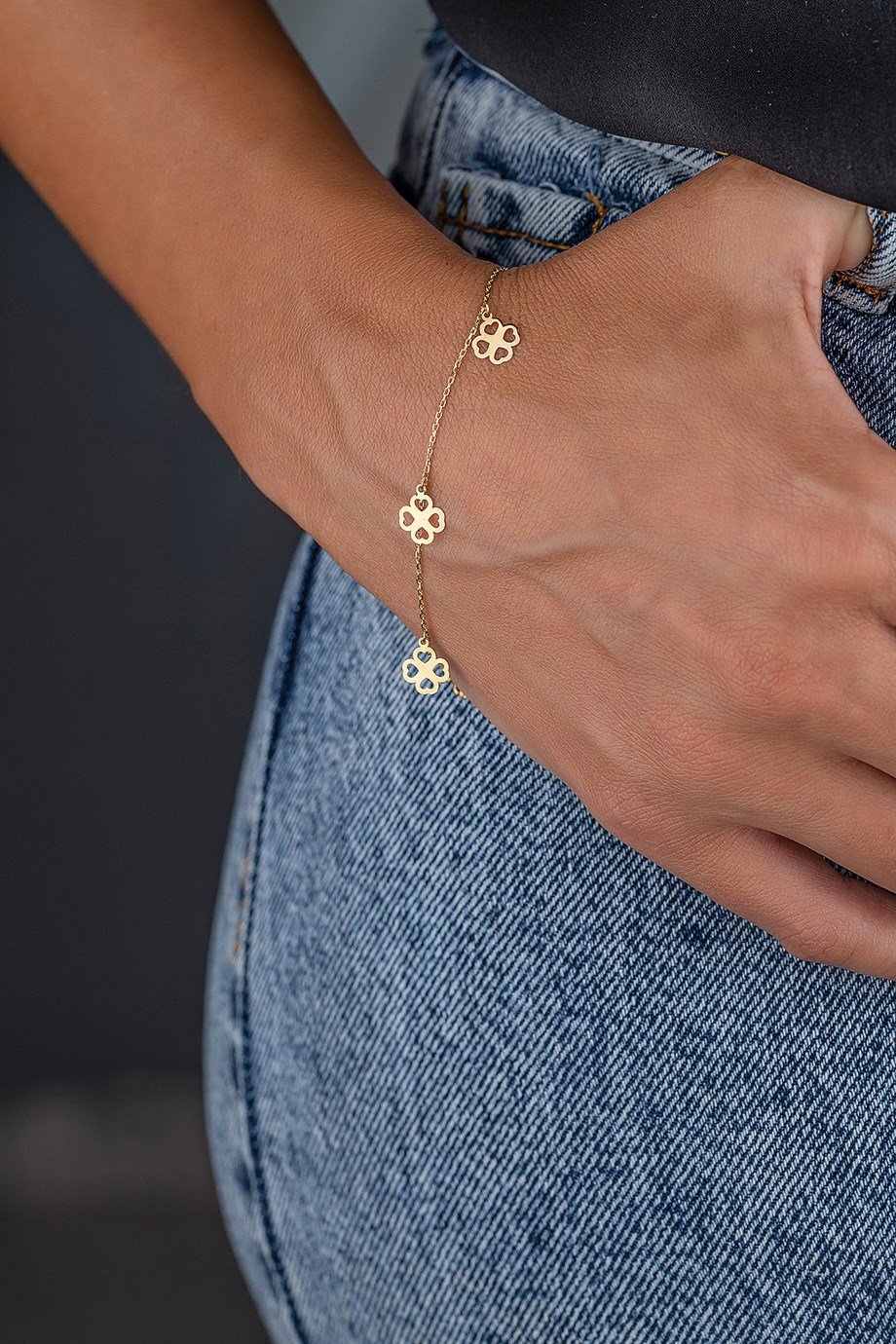 Roberto Şans 14 Altın Kadın Bileklik