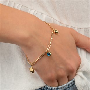 NAZAR GÖZ DETAYLI  ATAÇ BİLEKLİK