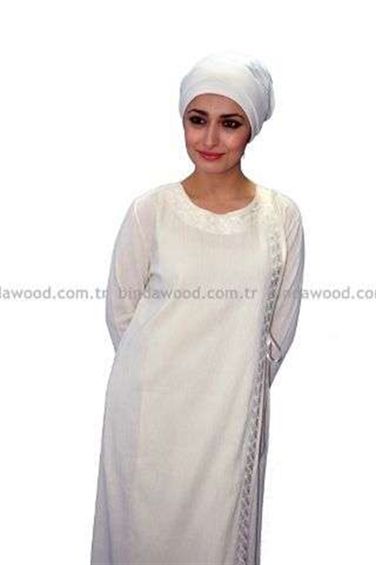 Bej Nakışlı Ferace