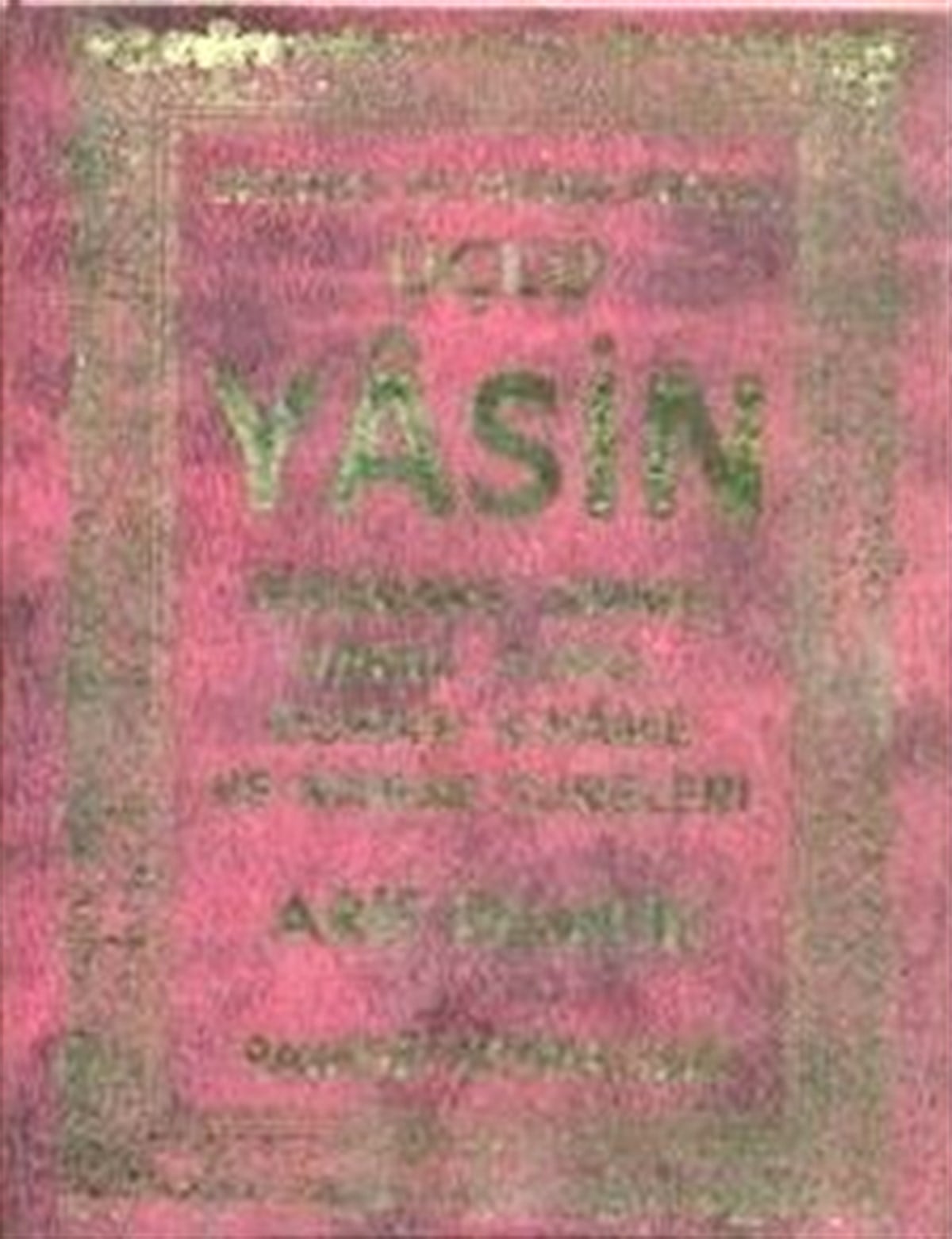 Cep Boy Plastik Kapak Üçlü Yasin Yasin 093