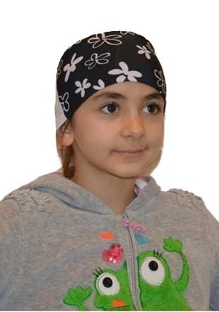 Çocuk Bone Siyah Desenli