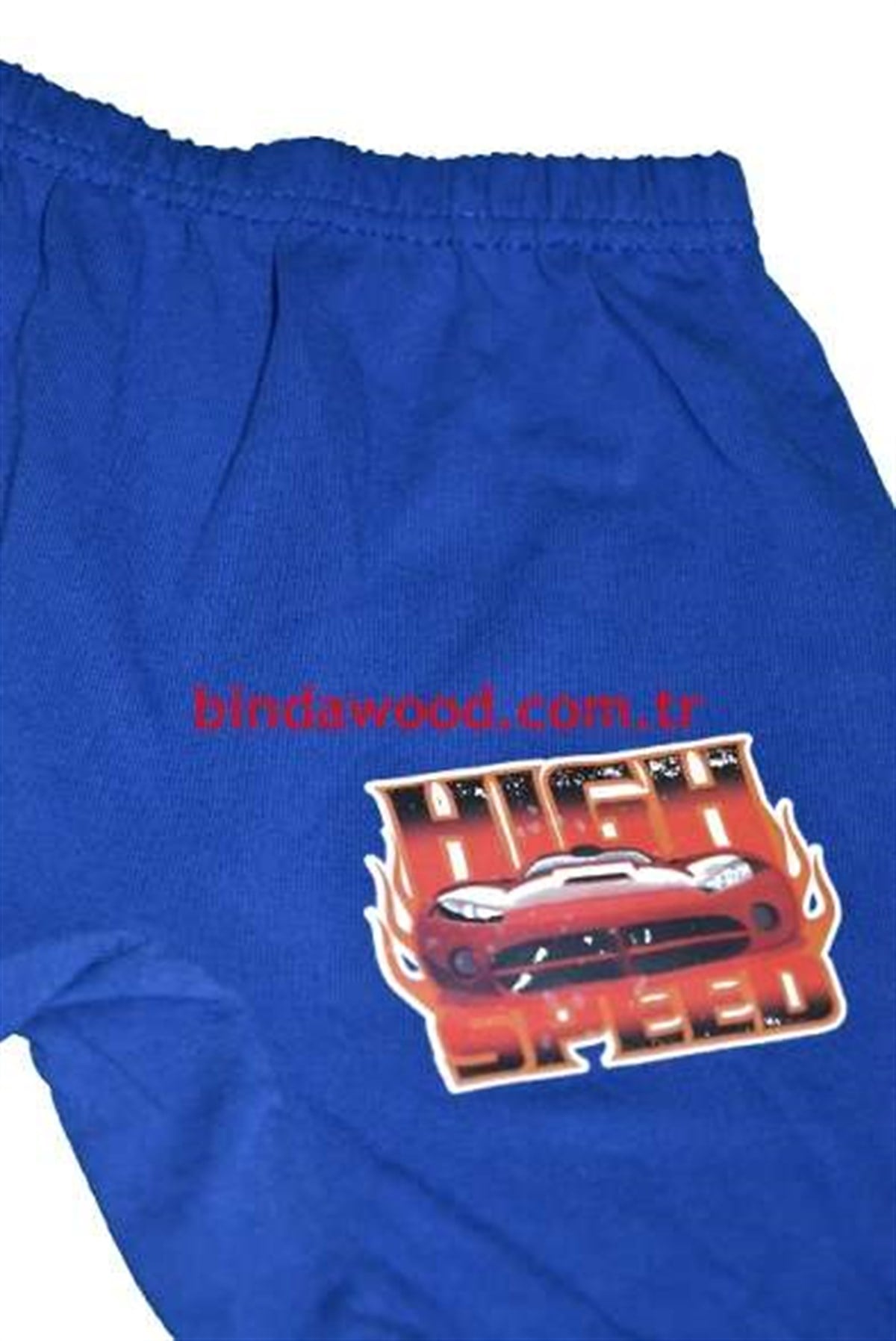 Çocuk Şort Mavi Desenli